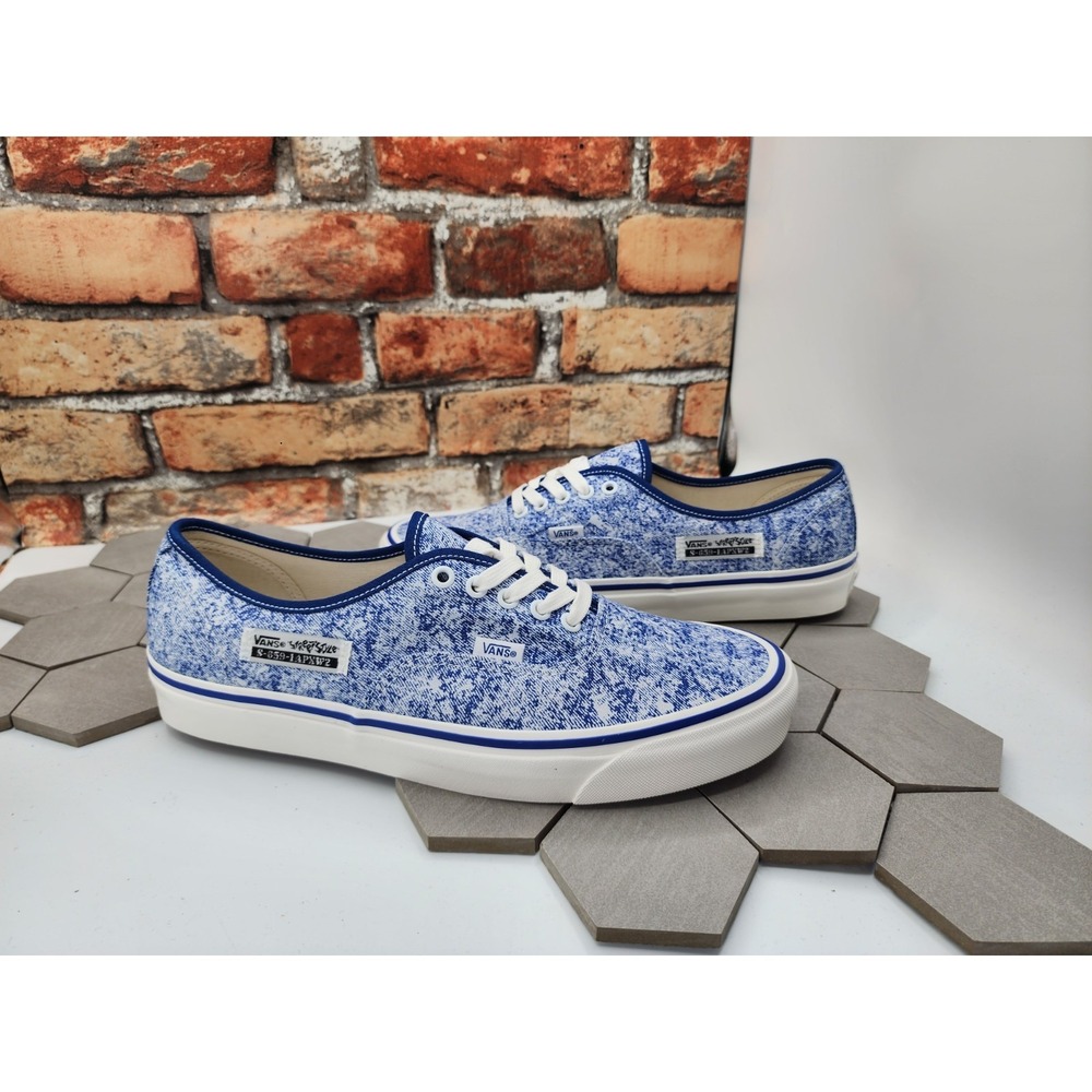 VANS ANAHEIM FACTORY Authentic 44 DX Men's Sz 13 Blue Acid Washβ sneakers